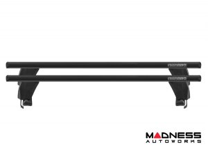 FIAT 500L Roof Rack Cross Bars - Smooth Roof - Black 